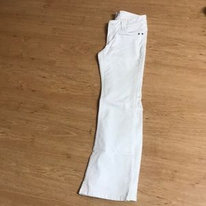 White gently worn bootcut jeans
